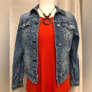 LULAROE “Harvey” Denim Cropped Jacket Size: M